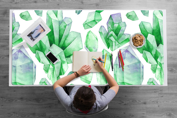 Large desk mat for children Crystals
