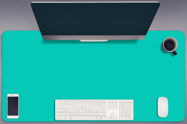 Large desk mat for children Turquoise