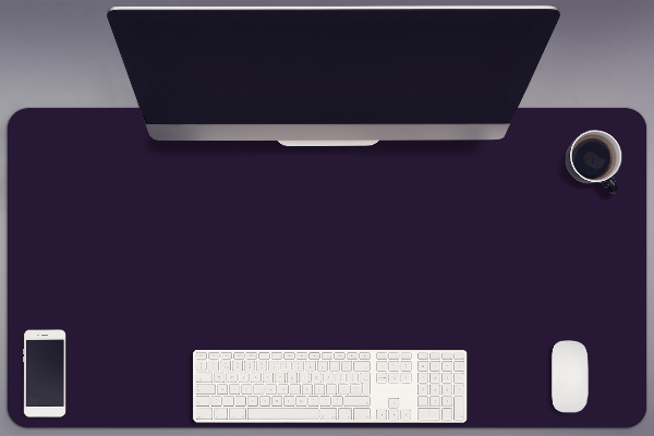 Full desk pad steel blue