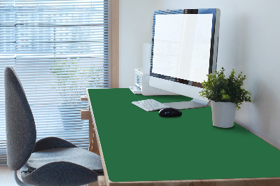 Large desk mat table protector forest green