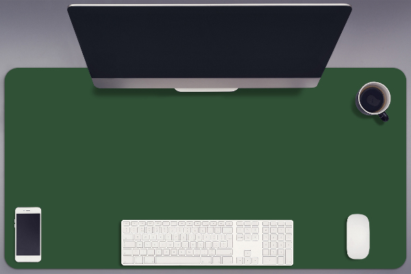Full desk mat Dark green