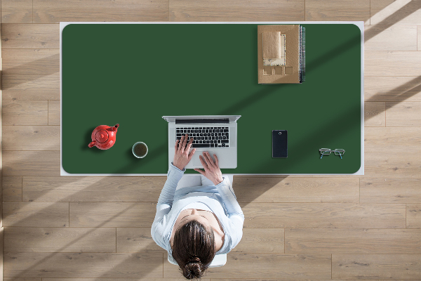 Full desk mat Dark green