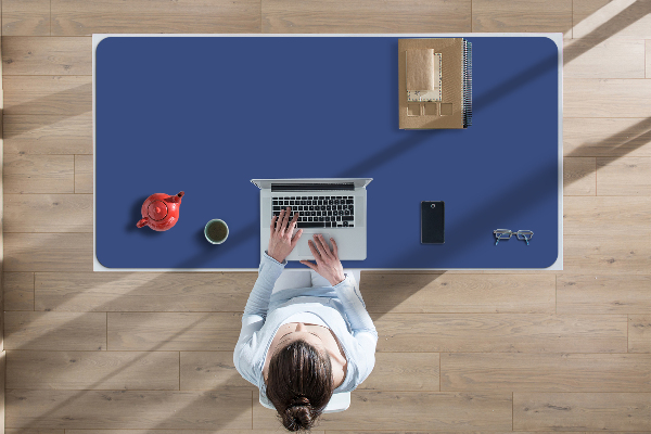 Large desk mat for children Blue