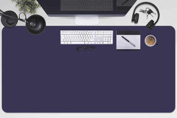 Large desk mat for children navy blue