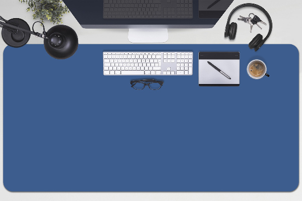Full desk protector Dark blue