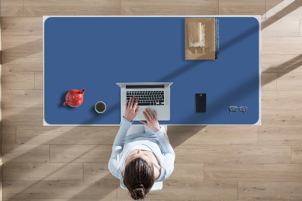 Full desk protector Dark blue