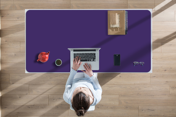Large desk mat for children cobaltic