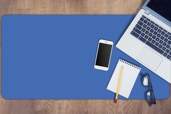 Desk pad dark azure