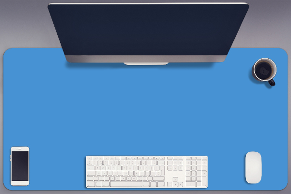 Large desk mat for children Blue
