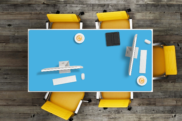 Desk pad Light blue