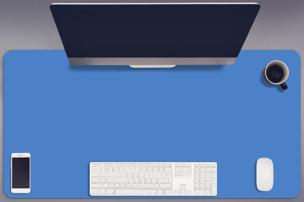 Large desk mat for children Azure