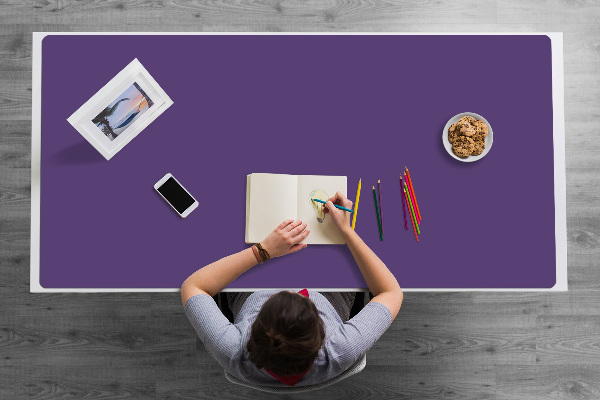 Large desk mat for children Purple