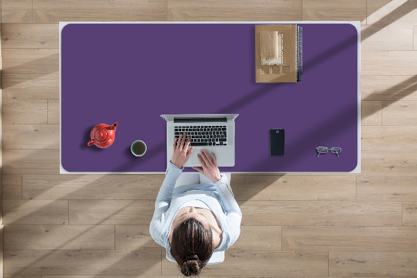 Large desk mat for children Purple