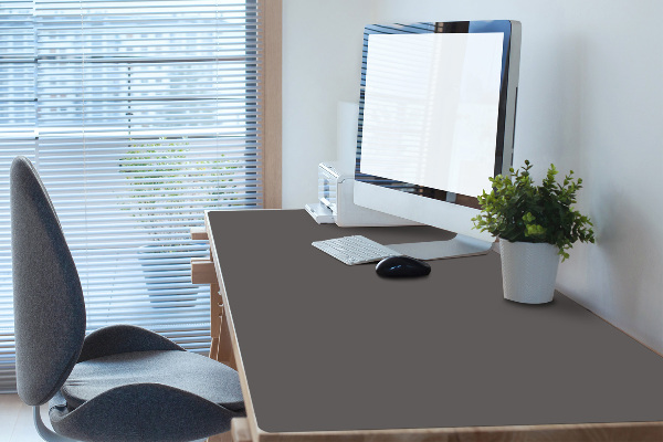 Large desk pad PVC protector Dark grey
