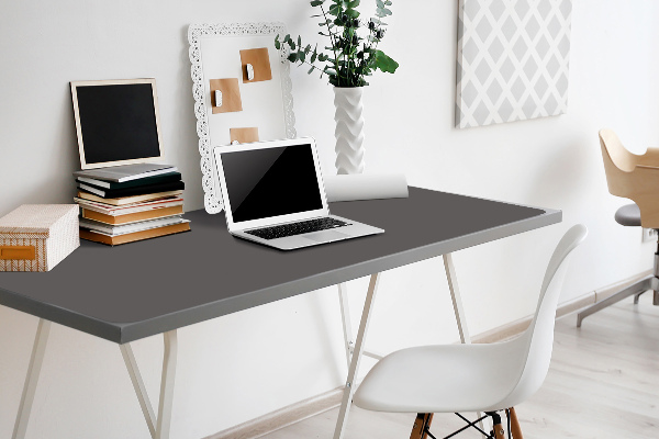 Large desk pad PVC protector Dark grey
