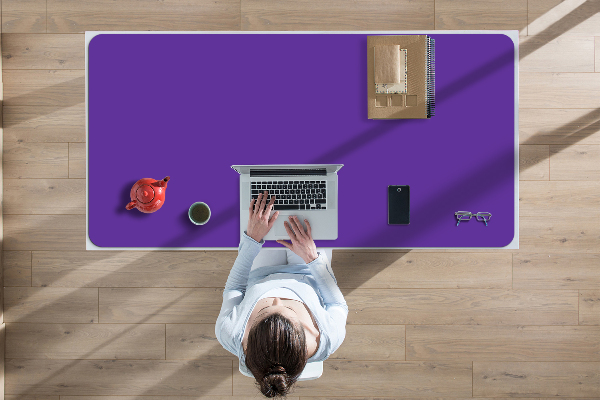 Desk mat Modrakowy blue