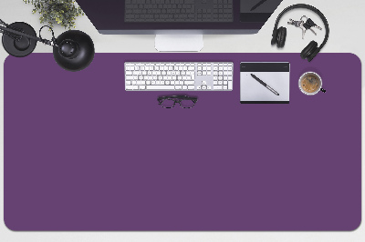 Large desk mat table protector Dark violet