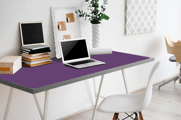 Large desk mat table protector Dark violet