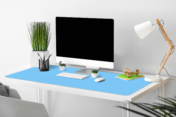 Desk mat pastel blue