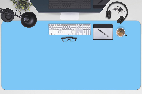 Desk mat pastel blue