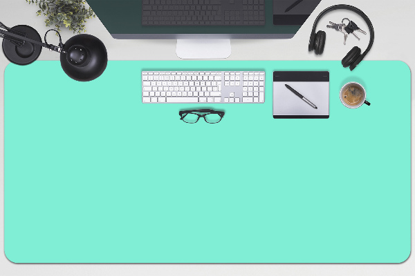 Large desk mat for children Mint