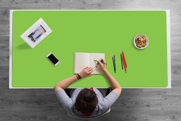 Full desk pad pastel green