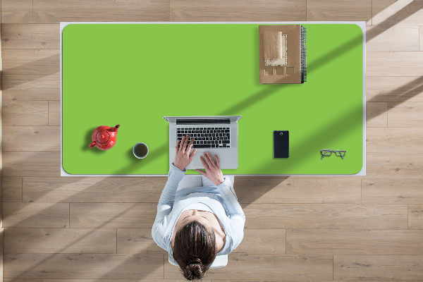 Full desk pad pastel green