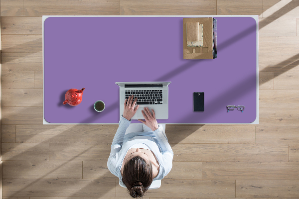 Large desk mat for children Lavender