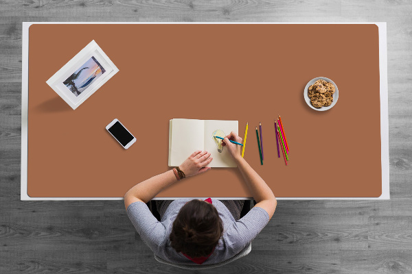 Large desk mat for children Copper