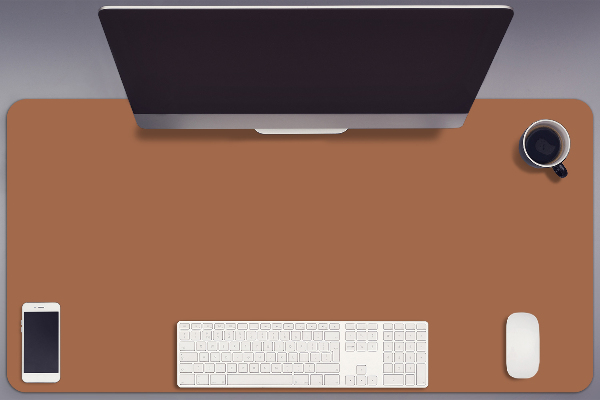Large desk mat for children Copper