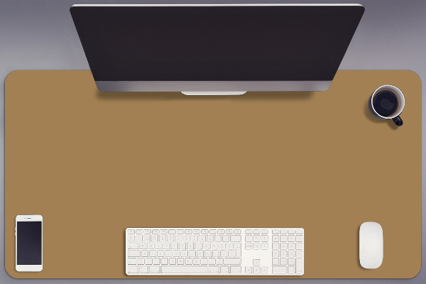 Large desk mat for children Golden