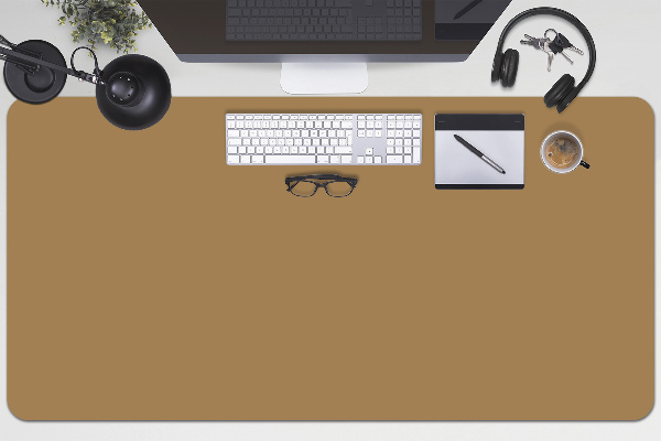 Large desk mat for children Golden