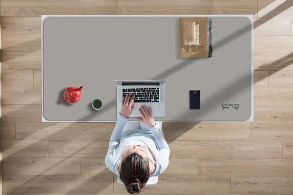 Large desk mat for children Silver