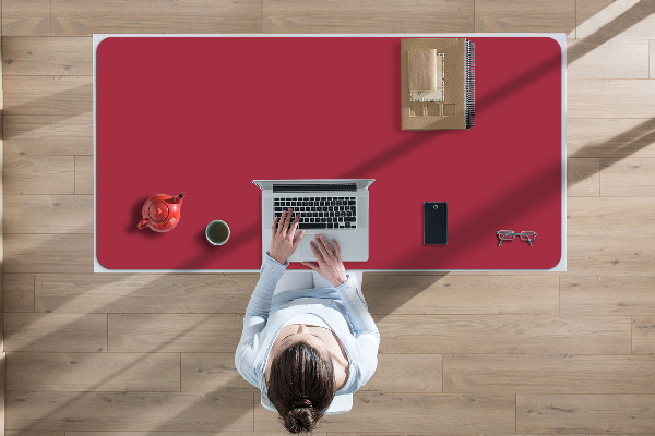 Large desk mat for children Burgundy