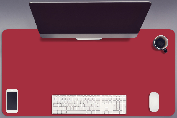 Desk pad Dark red