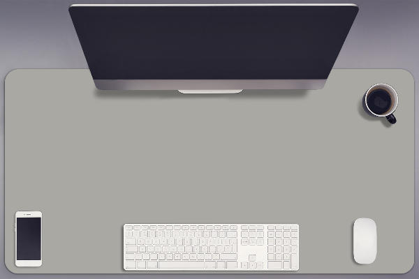 Full desk mat indirect gray