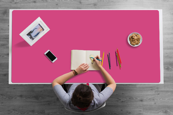 Large desk mat for children Pink