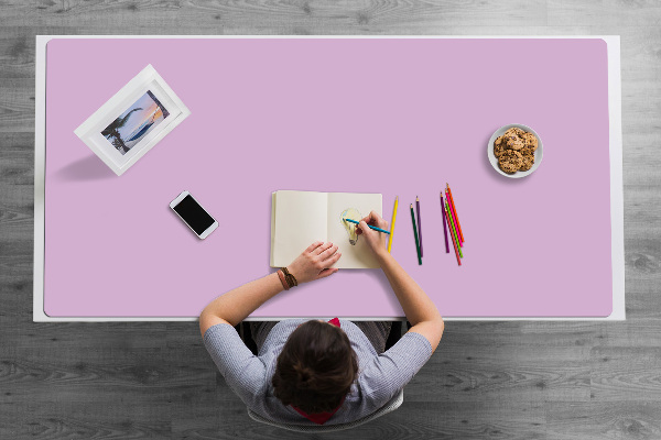 Large desk mat for children Lilac