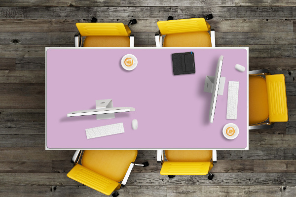 Large desk mat for children Lilac