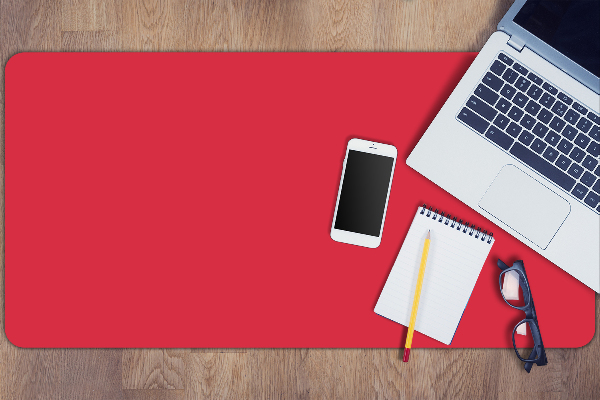 Large desk mat for children Red