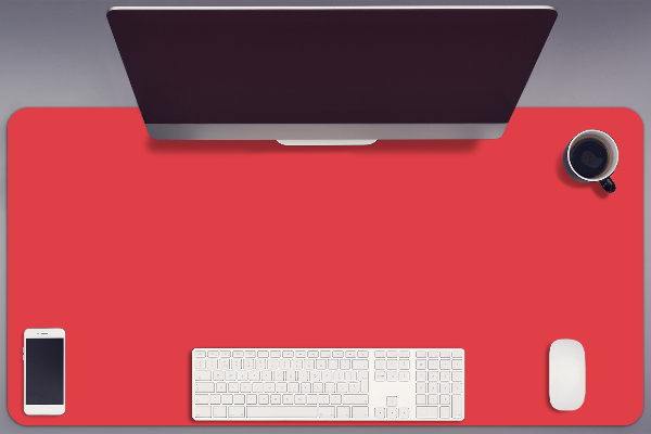 Large desk pad PVC protector Orange