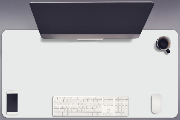 Large desk mat for children Light grey