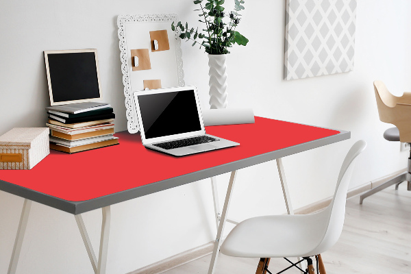 Full desk protector orange-red