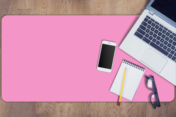 Large desk pad PVC protector Light pink