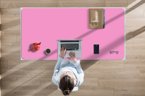 Large desk pad PVC protector Light pink