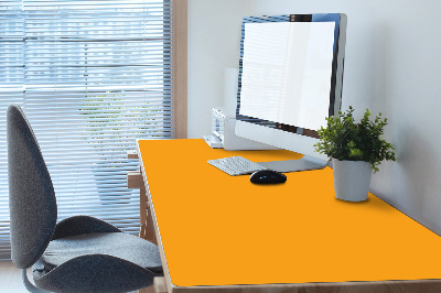 Large desk pad PVC protector dark yellow