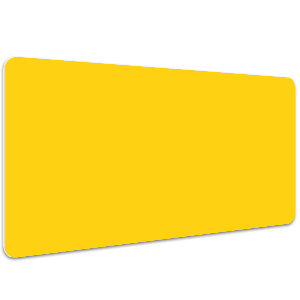 Large desk mat table protector Light yellow