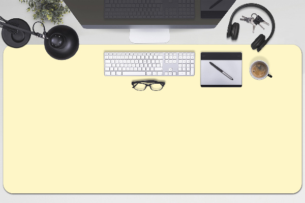 Large desk mat for children Creamy