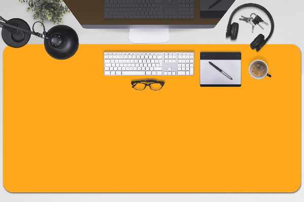 Full desk mat indirect yellow