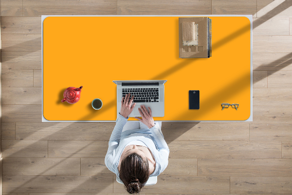 Full desk mat indirect yellow